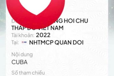 TẬP THỂ CÁN BỘ, GIÁO VIÊN, NHÂN VIÊN TRƯỜNG MẦM NON VÂN GIANG VỚI CHƯƠNG TRÌNH VẬN ĐỘNG ỦNG HỘ NHÂN DÂN CUBA “65 NĂM NGHĨA TÌNH VIỆT NAM – CUBA”