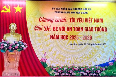 TRƯỜNG MẦM NON VÂN GIANG TỔ CHỨC GIAO LƯU “BÉ VỚI AN TOÀN GIAO THÔNG”