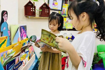 TRƯỜNG MẦM NON VÂN GIANG RỘN RÀNG HƯỞNG ỨNG NGÀY SÁCH VÀ VĂN HÓA ĐỌC VIỆT NAM